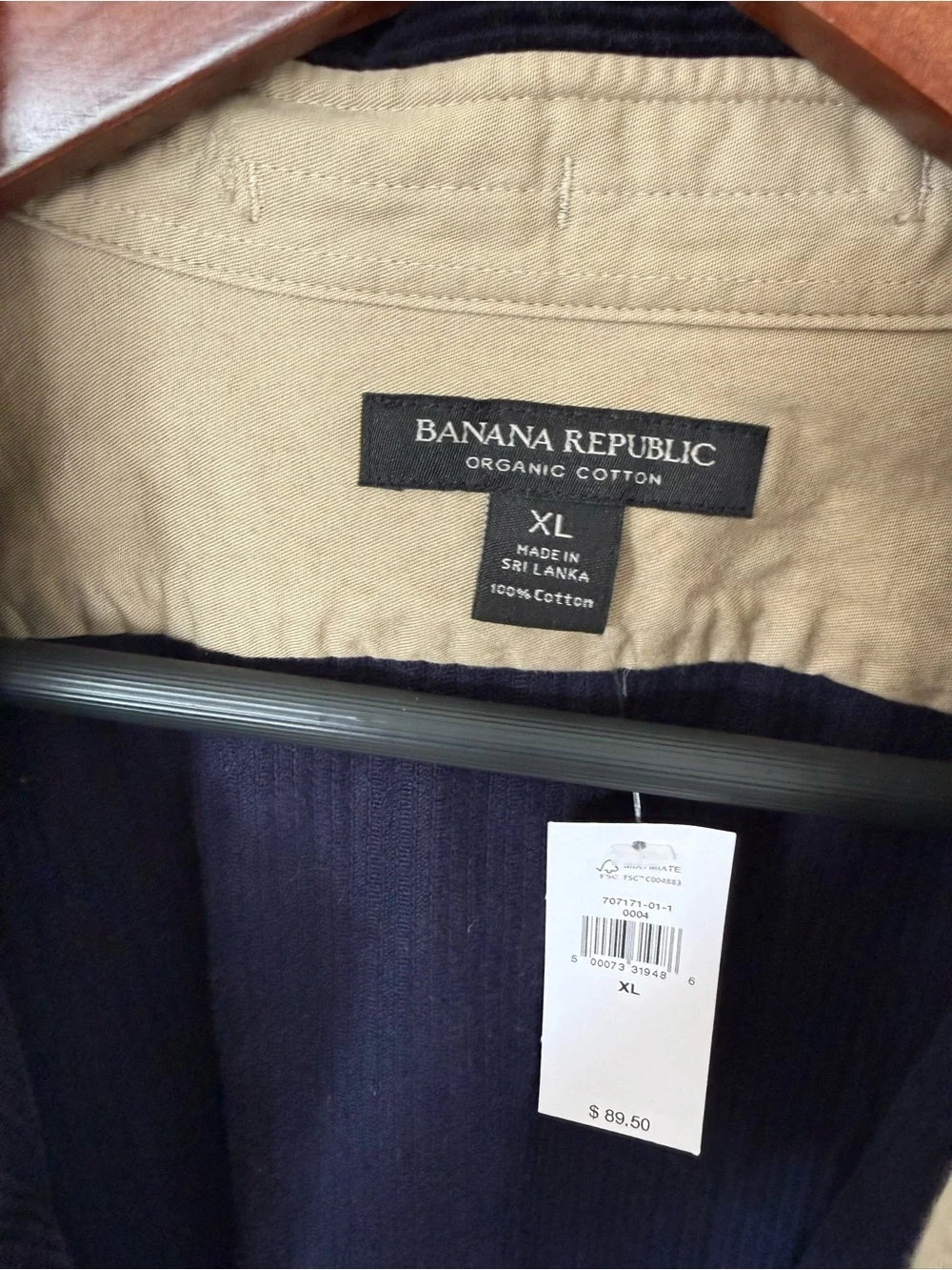 Banana Republic Corduroy Overshirt Organic Cotton Jacket Size Extra Large